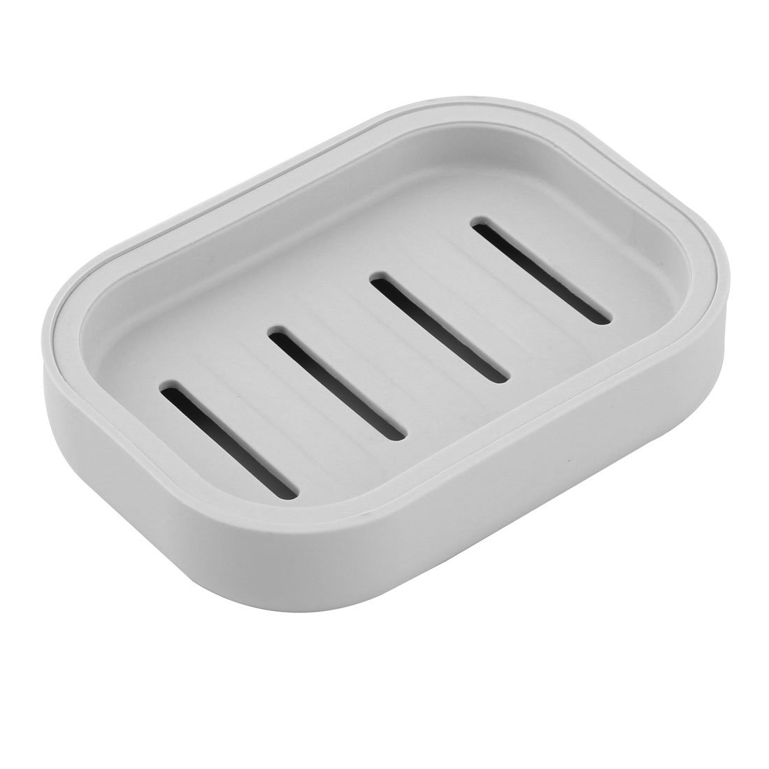 Sourcingmap Outdoor Travel Bathroom Soap Dish Box Holder Case Organizer Container Light Gray