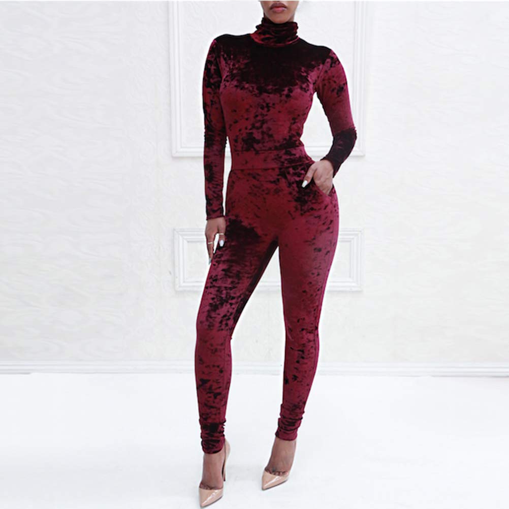 red corduroy jumpsuit