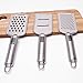 Set of 3 Professional Stainless Steel Graters for Cheese, Vegetables, Chocolate, Protective Fabric Bag
