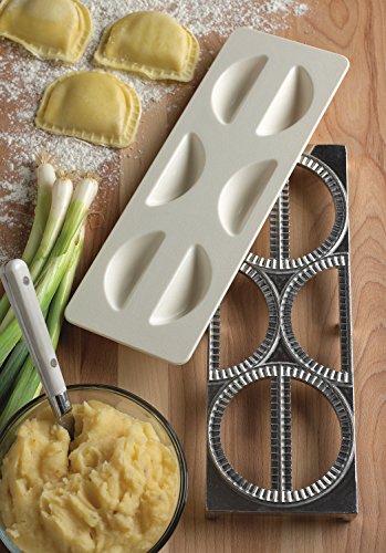 Fox Run 56774 Pierogi Maker, Aluminum, 6-Cup
