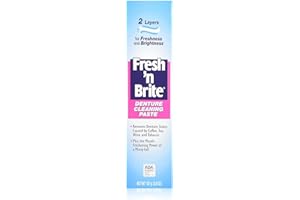 FRESH 'N BRITE Stim-U-Dent Fresh'n Brite Denture Cleaning Paste, (1Pack)