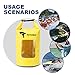 TOTOBAY Waterproof Dry Bag, Upgrade Design Perspective Window Roll Top Dry Sack with Adjustable Shoulder Straps for Water Outdoor Sports (Yellow, 10 L)