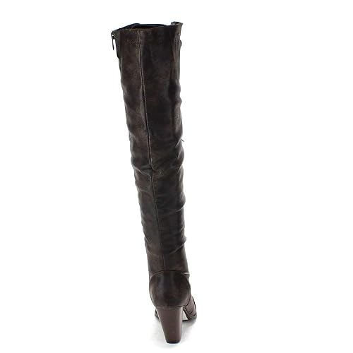 Forever Camila-48 Women's Over The Knee High Riding Boots - Chunky Heel, Lace Up, Brown, Size 6 - View #11