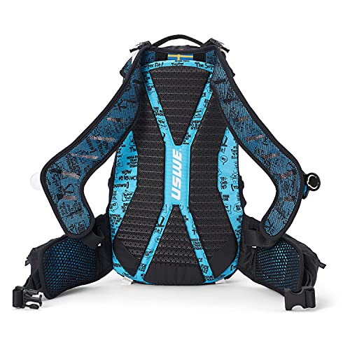 USWE Flow 25L Backpack with Back Protector, for Bike, Mountainbike, MTB and EMTB, Blue