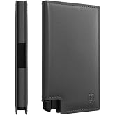 Ekster Parliament Pop Up Minimalist Wallet for Men - Leather Wallets - Onyx | Mens Wallets Leather - RFID Blocking Card Holder Wallet with Push Button and Card Ejection - Leather Wallet - Easy Access