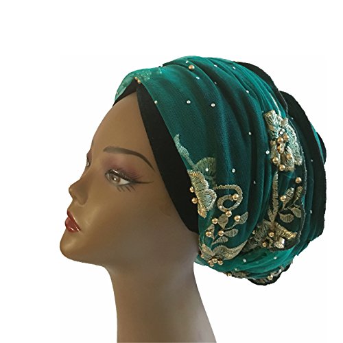 Embroidery beaded stoned turban - Image 5