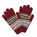 LETHMIK Womens Colorful Thick Knit Gloves Warm Winter Wool Lined