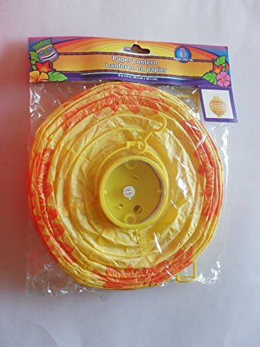8"/8" yellow and orange paper lantern ( only one piece)