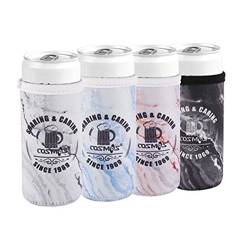 image for CM Soft Neoprene Slim Can Sleeves Insulators Slim Can Covers for 12 Fl