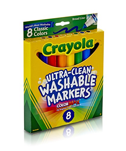 BIN587808 - 8 Classic Colors Washable Waterbased Markers