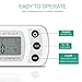 ORIA Digital Refrigerator Thermometer, Mini Freezer Thermometer, Refrigerator Freezer Waterproof, LCD Display, Max and Min Record, for Kitchen, Home, Restaurants, Bars, White
