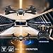 SNAPTAIN A15 Foldable FPV WiFi Drone w/Voice Control/120°Wide-Angle 720P HD Camera/Trajectory Flight/Altitude Hold/G-Sensor/3D Flips/Headless Mode/One Key Return/2 Modular Batteries/App Control