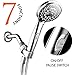 HotelSpa 7-Setting Hand Shower with On/Off Pause, Chrome, 4