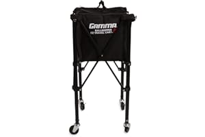 GAMMA Sports EZ Travel Cart, Tennis & Pickleball Hopper, Padel, Portable Compact Design, Sturdy Lightweight Construction, EZ Bags, 150 or 250 Capacity, Premium Carrying Case Included