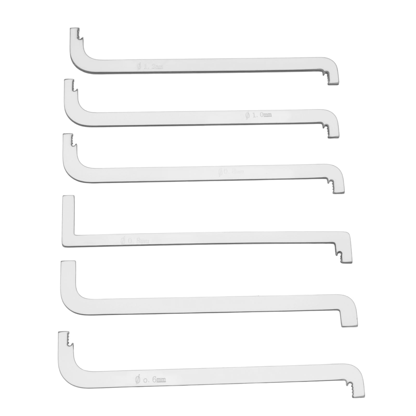 ECSiNG 6pcs Double Head Tension Wrench Locksmiths Pick Push Rod Lock Pick Tension Wrench Suitable for Locksmiths Repair and Lock Opening