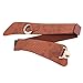 JasGood Women's Wide Elastic Stretch Adjustable Waist Belt Fashion Snake Pattern (Suit Waist 33-38 Inch, Brown)