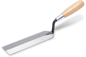 MARSHALLTOWN Margin Trowel, 8 x 2 Inch Blade, Spread Mortar and Tile Adhesive, Durable High Carbon Steel, Wood Handle, Tile Trowel, Made in the USA, 58