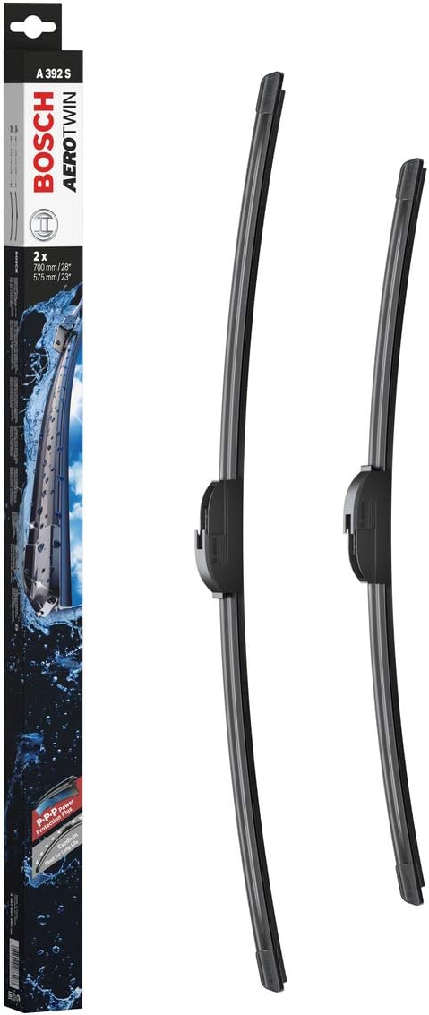 Bosch Wiper Blade Aerotwin A392S, Length: 700mm/575mm - Set of Front Wiper Blades - Only for Left-Hand Drive (EU)