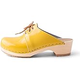 VERKA Women's Wooden Clogs from Sweden - ROSETT