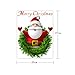 Christmas Windows Stickers Wall Stickers, 3D Santa Claus Merry Christmas Decoration Removable Wall Sticker Festive Children Decor Holiday Door Window Decoration