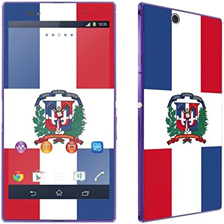 Sony Xperia Z Ultra LTE C6806 Phone Skin - [SkinGuardz] Full Body Scratch Proof Vinyl Decal Sticker with [WallPaper] - [Dominican Republic Flag] for Sony Xperia Z Ultra LTE C6806