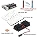 Raspberry Pi Fan, iUniker Raspberry Pi Heatsink Fan Dual Fan and RAM Copper Heatsink for Raspberry Pi 3, Raspberry Pi 2,Raspberry Pi B+ (2 Pack Thermal Tape)
