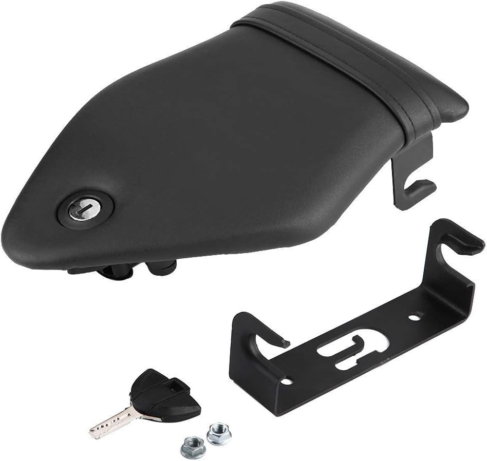 Motorcycle Seat - Motorcycle Rear Passenger Seat Pillion Cushion & Lock Kit for BMW S1000RR 2009-2017