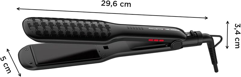 x KARL LAGERFELD SF411L Extra Liss Piastra per Capelli, Superficie Larga, 6 Temperature, Riscaldamento Rapido, Rivestimento in Cheratina, Nero