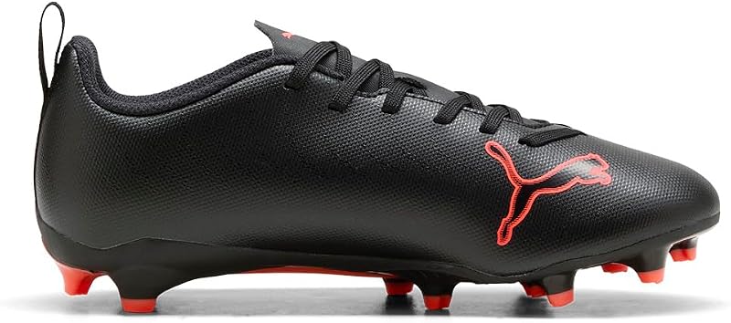 Ultra 6 Play FG/AG JR Chaussures de Football, Noir et Rouge, 37 EU, Puma Noir PUMA Rouge, 4.5 UK