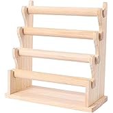 YQWIN Detachable Bracelet Holder 4 Tier Wooden Jewelry Bracelet Display Stand Bangle Scrunchie Organizer Holder Removable Ban