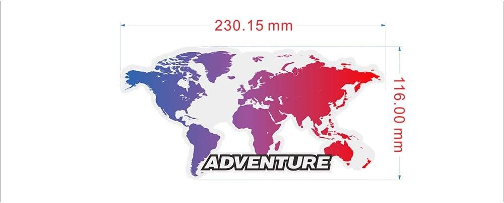 WONYAN Motorcycle Part For KTM BMW Honda Yamaha Ducati Benelli Motorcycle Sticker Top Side Box Case Panniers Luggage Aluminium ADV GS Adventure Film (Color : 230mm)