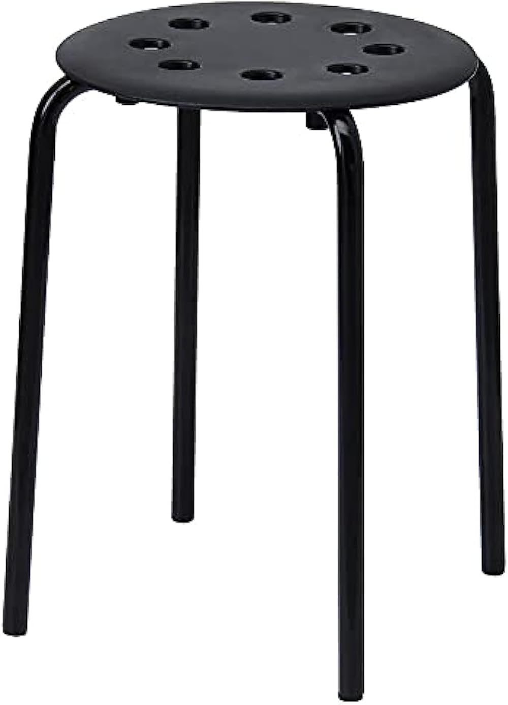 IKEA MARIUS Stool Black – Stackable, Maximum 100 kg