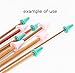 BIHRTC Pack of 30 Knit Knitting Needles Point Protectors/Stoppers 2 Sizes For Knitting Craft