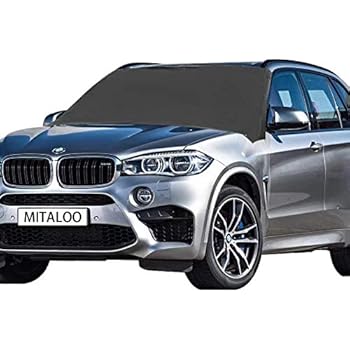 MITALOO Windshield Snow Magnetic Frost Ice Cover Sunshade Snow Covers Frost Shield with Magnet Edges Fits Most Car, SUV, Truck, Van or AutomobileFits Most Car, SUV, Truck, Van or Automobile