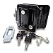 RV Travel Trailer Entry Door Lock Polar Black Paddle Deadbolt primary