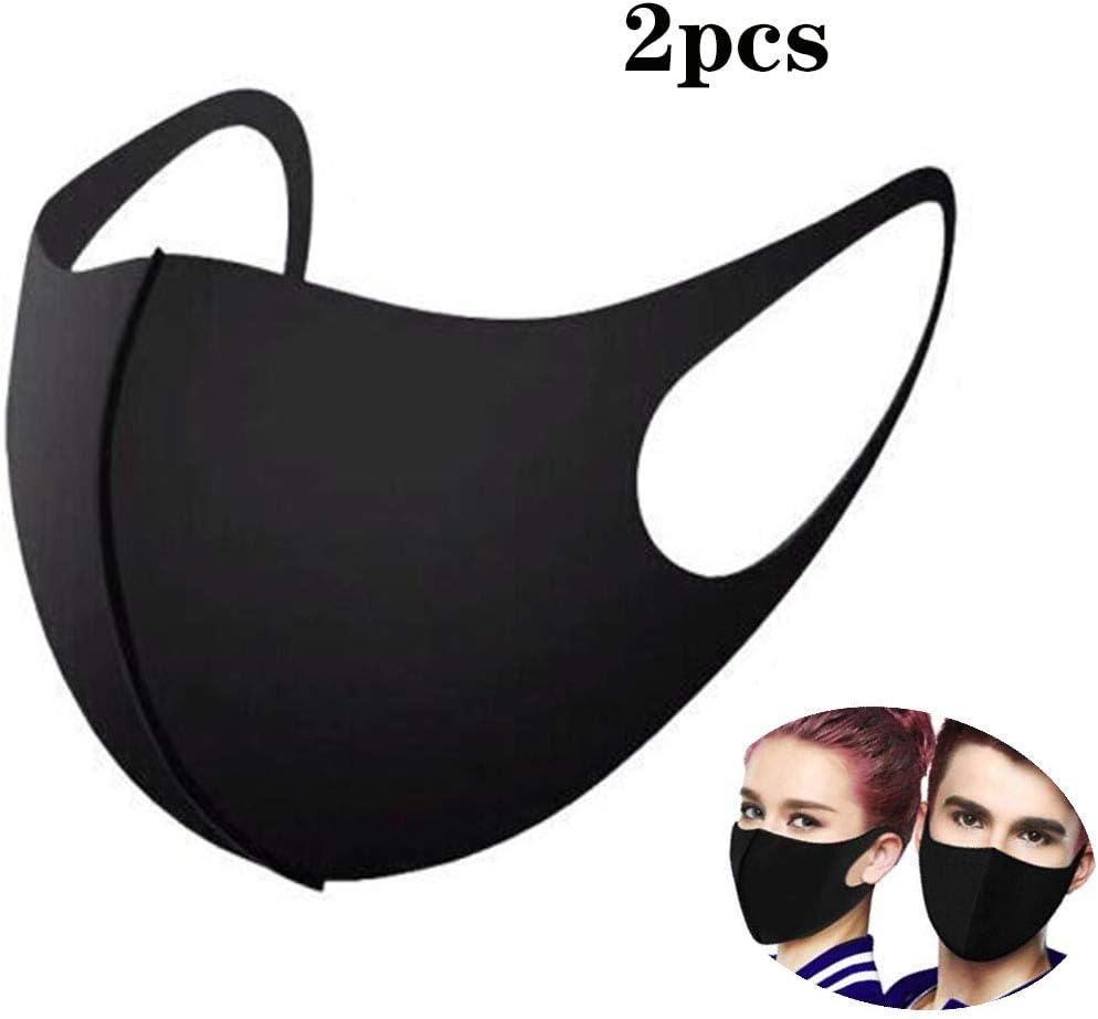 Anti Dust Mask Face Mouth Mask,Cotton Soft Half Face Mask Fashion Reusable Washable Outdoor Unisex Mask(2 Pack)