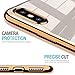 TOZO for iPhone Xs Max Case 6.5 Inch (2018) Premium Clear Soft TPU Gel Transparent Flexible Cover for iPhone Xs Max with [Space Gold Plating Edge]