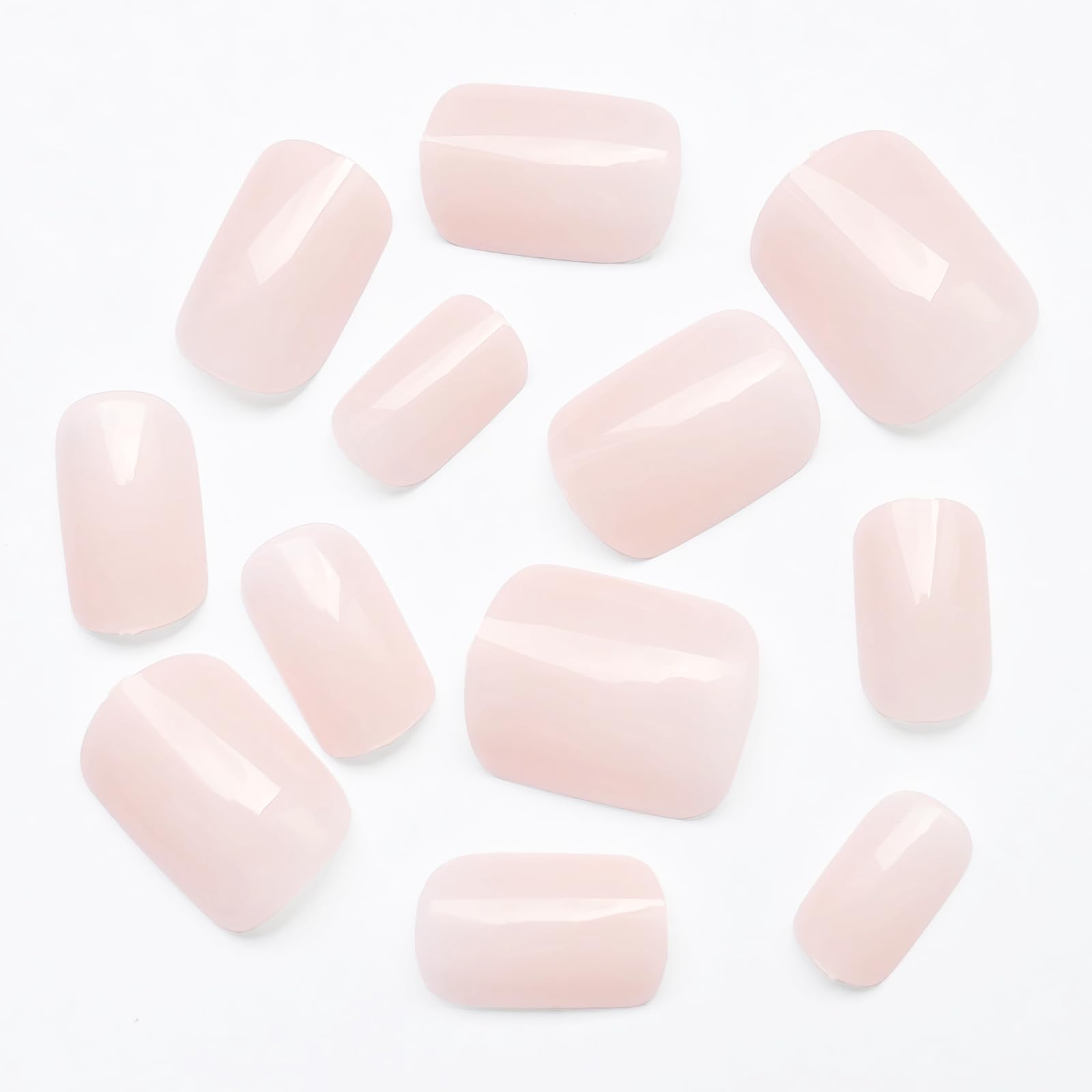 LoveOurHome 360pc Square Press on Nails Short Fake Nails Acrylic Press on Nails Square Nude Presson Nail Tips Full Cover Glue Nails Colored Short False Nails & Glue Adhesive Tabs for Women Girls - Image 5