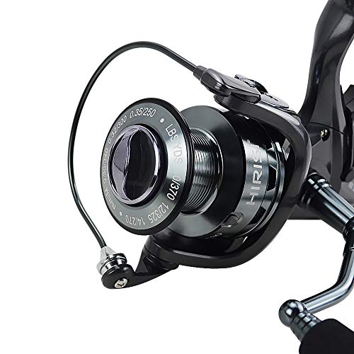 Hirisi Tackle Moulinet De Pêche à La Carpe Avec Bobine Supplémentaire Hx