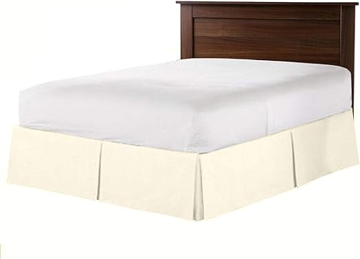 Amazon Com Bombay Home Store Pleated Bed Skirt Full Ivory Solid
