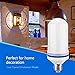 Flame Effect Light Bulb LED by Nu-Tech LLC LED 4 Mode Flickering Fire | Simulated Light for A Decorative Vintage in Bar, Festival, Outdoor, Indoor | Save Energy and Impress Friends | E26 Socket