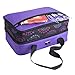 Pursetti Casserole Carrier - Expandable Insulated Bag Perfect as Lasagna & Pie Carrier for Potluck, Family and Holiday Parties (Purple w/Purple Circle Accent)