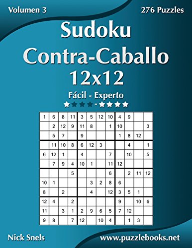 Tangerobtu Libro Sudoku Contra Caballo 12x12 De F cil A Experto 276 