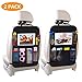 Car Backseat Organizer,Kick Mats Car Seat Back Protectors with 5 Storage Pockets+10