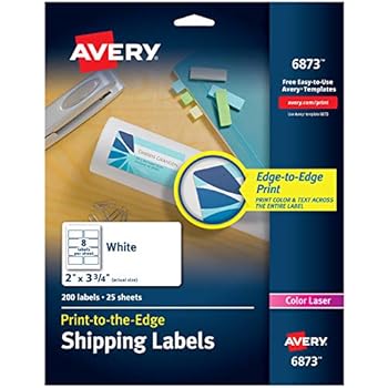 Amazon Com Avery Print To The Edge Shipping Labels For
