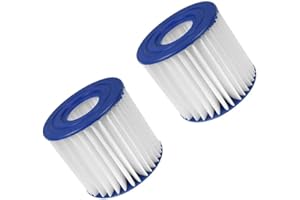 Summer Waves P57100102 Swimming Pool Pump Filter Cartridge, Type D Pack of 2