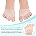 Toe Separators,Gel Toe Separators Bunion Corrector with Metatarsal Pads Forefoot Cushion Prevent Callus Bunion Corrector to Correct and Restore Toes to Their Original Shape