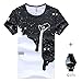 Ularmo Men Boy Summer Cotton Tees Shirt Short Sleeve Star Printed T-Shirt