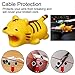 DECVO Cable Protector for iPhone iPad Cable Android Samsung Galaxy Cord Plastic Cute Land Animals Phone Accessory Protects USB Charger Data Protection Cover Chewers Earphone Cable Bite 6 PC (PHLTCH)