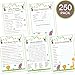 Baby Shower Games for Boy or Girl - Set of 5 Activities for 50 Guests - Pack of 250 Cards - Baby Shower Supplies - Safari Jungle Zoo Animals